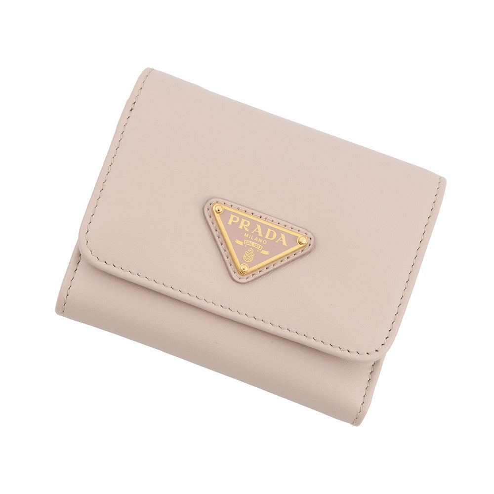 プラダ 三つ折り財布 トライアングルロゴ レザー 1MH043 PRADA 財布