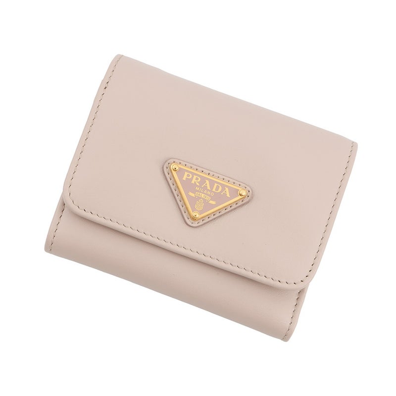 プラダ 三つ折り財布 トライアングルロゴ レザー 1MH043 PRADA 財布