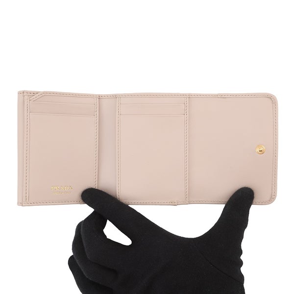 プラダ 三つ折り財布 トライアングルロゴ レザー 1MH043 PRADA 財布