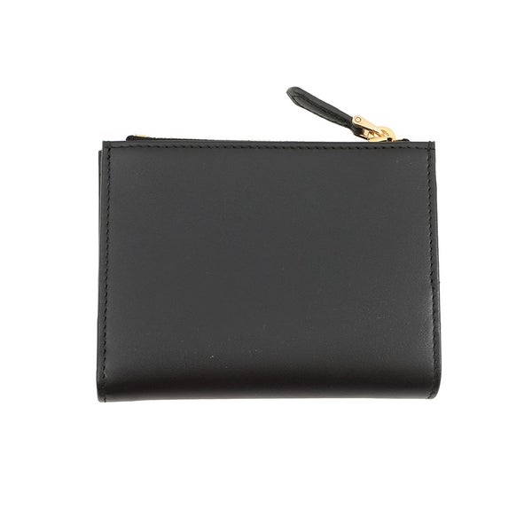 プラダ 二つ折り財布 トライアングルロゴ コンパクトウォレット レザー 1ML050 PRADA 黒