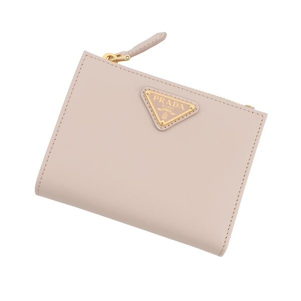 プラダ 二つ折り財布 トライアングルロゴ コンパクトウォレット レザー 1ML050 PRADA