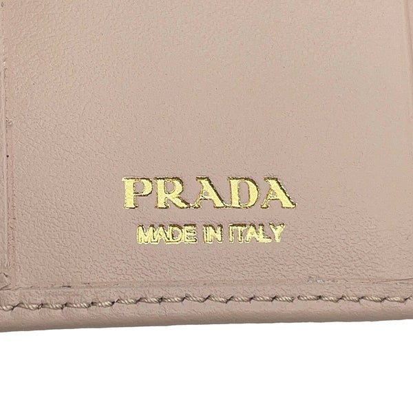プラダ 二つ折り財布 トライアングルロゴ コンパクトウォレット レザー 1ML050 PRADA