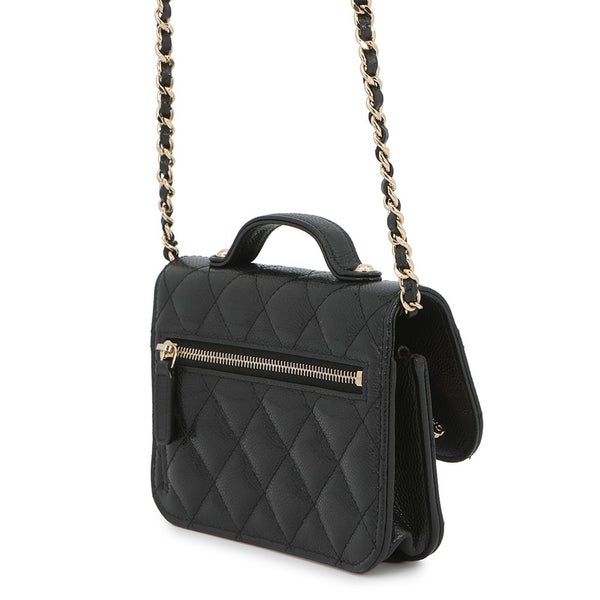 シャネル チェーンウォレット ココマーク ビジネスアフィニティ ミニ キャビアスキン AP2914 CHANEL 財布 黒