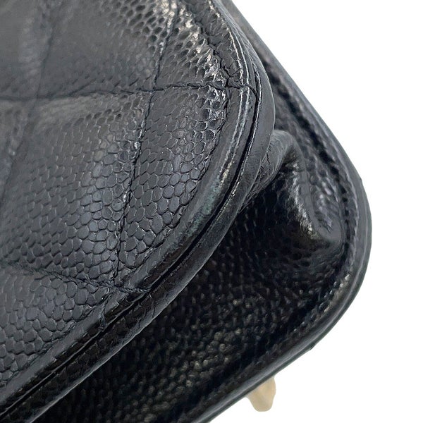 シャネル チェーンウォレット ココマーク ビジネスアフィニティ ミニ キャビアスキン AP2914 CHANEL 財布 黒