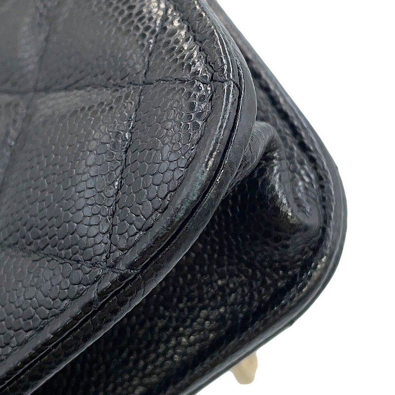 シャネル チェーンウォレット ココマーク ビジネスアフィニティ ミニ キャビアスキン AP2914 CHANEL 財布 黒