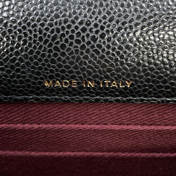 シャネル チェーンウォレット ココマーク ビジネスアフィニティ ミニ キャビアスキン AP2914 CHANEL 財布 黒