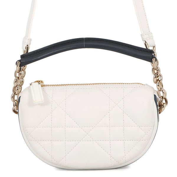 クリスチャン・ディオール ハンドバッグ マクロカナージュ ヴァイブ マイクロ ホーボーバッグ S7200ONOA 2way 白