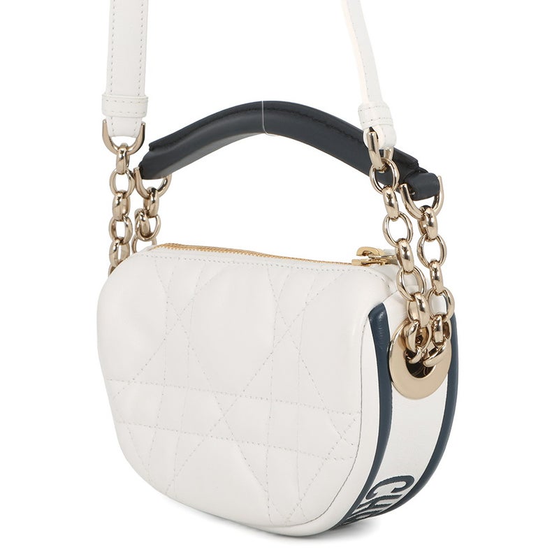 クリスチャン・ディオール ハンドバッグ マクロカナージュ ヴァイブ マイクロ ホーボーバッグ S7200ONOA 2way 白