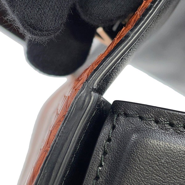 フェラガモ ハンドバッグ ボクシィズ ラージ パイソン リザード 21H941 Ferragamo 2way