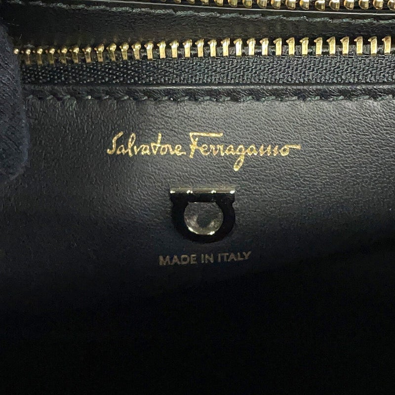 フェラガモ ハンドバッグ ボクシィズ ラージ パイソン リザード 21H941 Ferragamo 2way