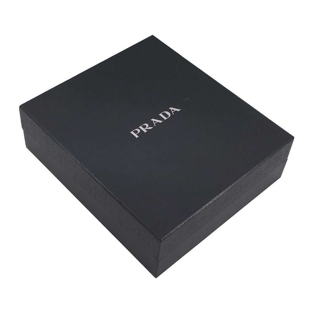 プラダ ショルダーバッグ トライアングルポーチ クリスタルビジュー サテン 1NQ044 PRADA 黒 PRADA - プラダ ショルダーバッグ トライアングルポーチ クリスタル