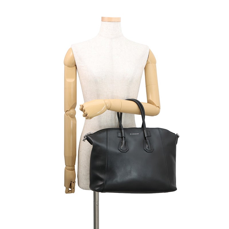 ジバンシー ハンドバッグ アンティゴナ スポーツバッグ レザー GIVENCHY 2way 黒