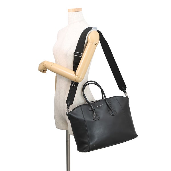 ジバンシー ハンドバッグ アンティゴナ スポーツバッグ レザー GIVENCHY 2way 黒