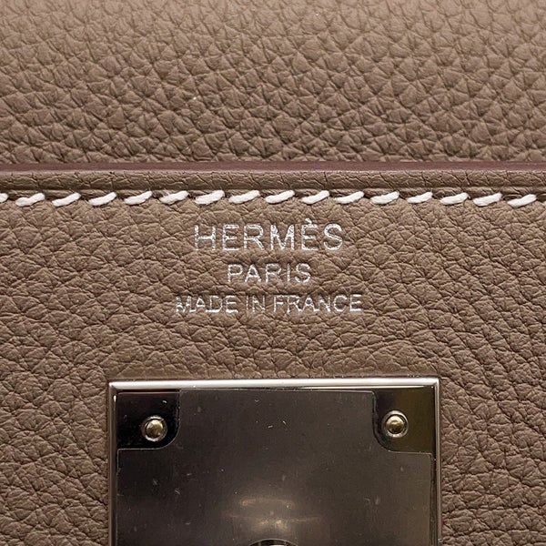 エルメス ハンドバッグ ケリー28 内縫い エトゥープ/シルバー金具  トゴ W刻印 ２wayショルダー