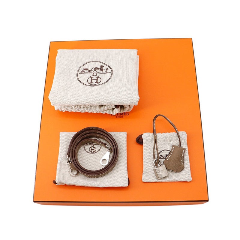 エルメス ハンドバッグ ケリー28 内縫い エトゥープ/シルバー金具  トゴ W刻印 ２wayショルダー