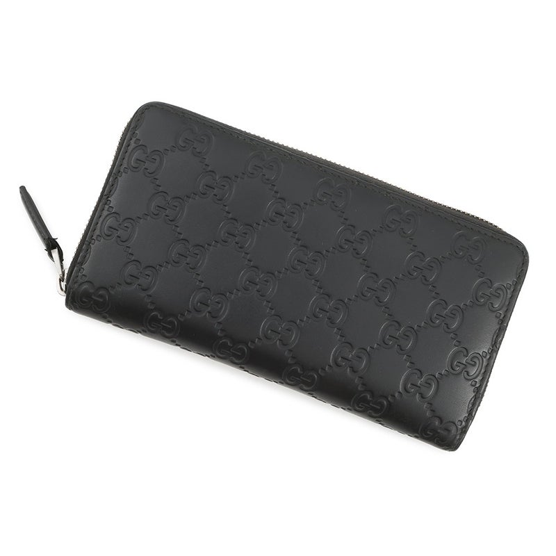 グッチ 長財布 GGエンボス ジップアラウンドウォレット 860868 GUCCI 財布 ラウンドファスナー 黒