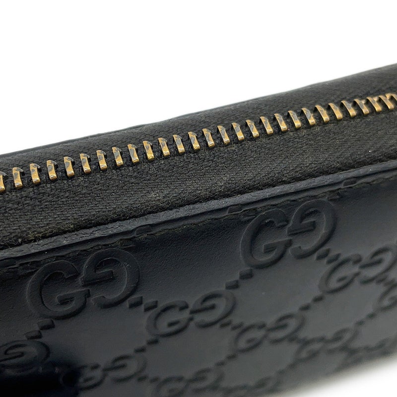 グッチ 長財布 GGエンボス ジップアラウンドウォレット 860868 GUCCI 財布 ラウンドファスナー 黒