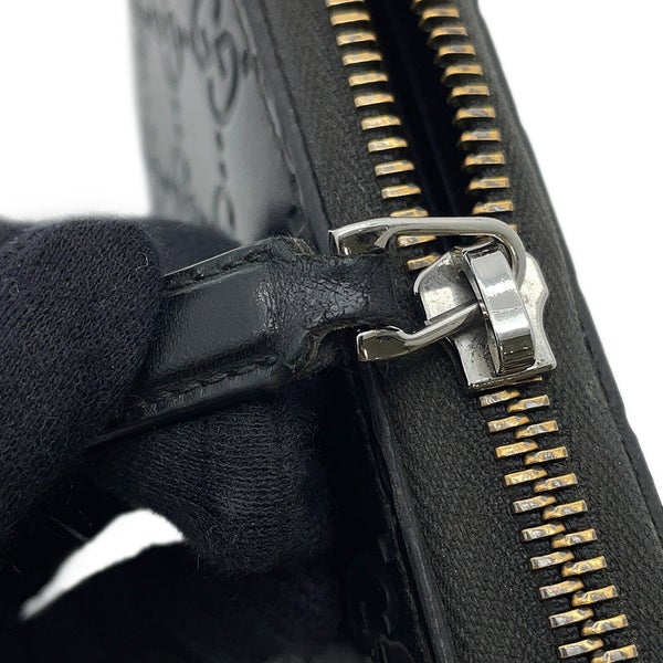 グッチ 長財布 GGエンボス ジップアラウンドウォレット 860868 GUCCI 財布 ラウンドファスナー 黒