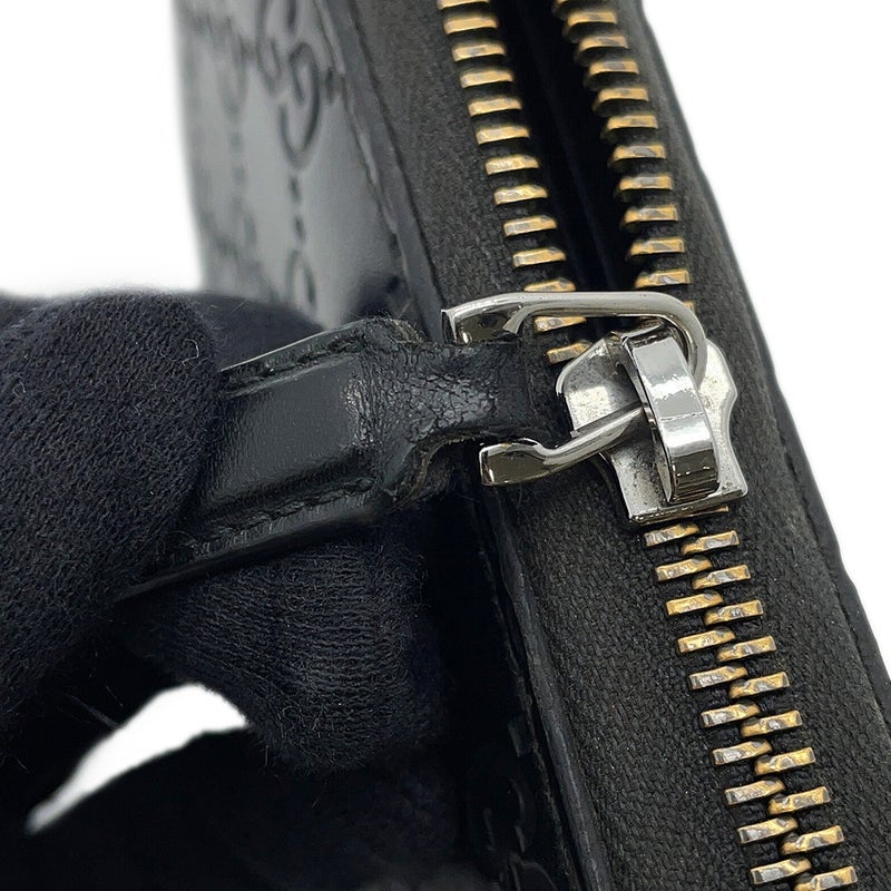 グッチ 長財布 GGエンボス ジップアラウンドウォレット 860868 GUCCI 財布 ラウンドファスナー 黒