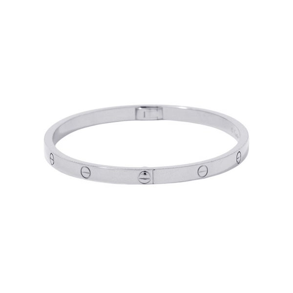 カルティエ ブレスレット ラブブレスSM スモールモデル K18WGホワイトゴールド サイズ16 B6079216 LOVEブレスレット バングル