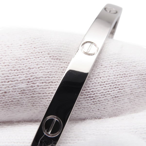 カルティエ ブレスレット ラブブレスSM スモールモデル K18WGホワイトゴールド サイズ16 B6079216 LOVEブレスレット バングル