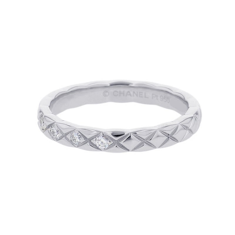 シャネル リング ココ クラッシュ コレクション スモールモデル ダイヤモンド 5P 約計0.10ct Pt950 サイズ50 J11355 CHANEL 指輪