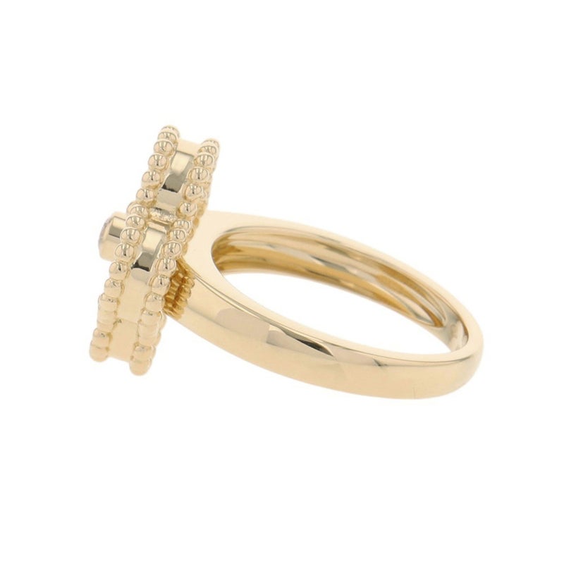 ヴァンクリーフ＆アーペル リング ヴィンテージ アルハンブラ リング オニキス/ダイヤ 1P 0.05ct K18YG サイズ49 VCARA41000 指輪