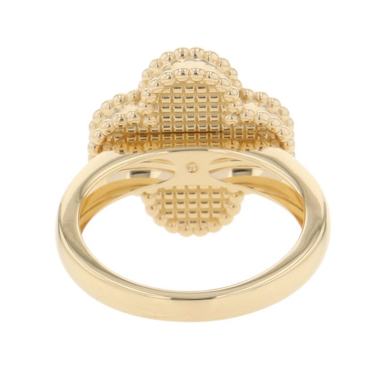 ヴァンクリーフ＆アーペル リング ヴィンテージ アルハンブラ リング オニキス/ダイヤ 1P 0.05ct K18YG サイズ49 VCARA41000 指輪