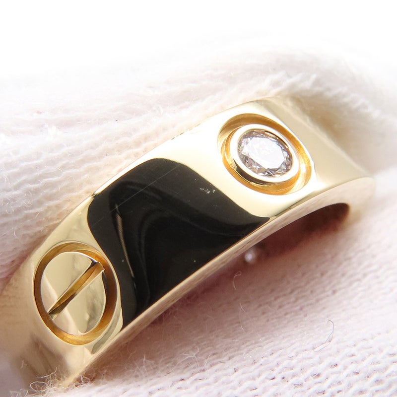 カルティエ リング LOVE リング クラシックモデル ダイヤモンド 3P 計0.23ct K18YG サイズ51 B4032400 指輪 ラブリング