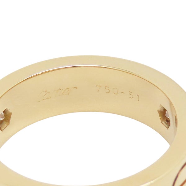 カルティエ リング LOVE リング クラシックモデル ダイヤモンド 3P 計0.23ct K18YG サイズ51 B4032400 指輪 ラブリング