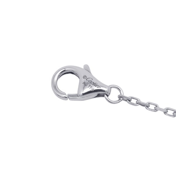 カルティエ ネックレス ジュスト アン クル ペンダント ダイヤモンド 14P 計0.12ct K18WGホワイトゴールド B7224891 Cartier