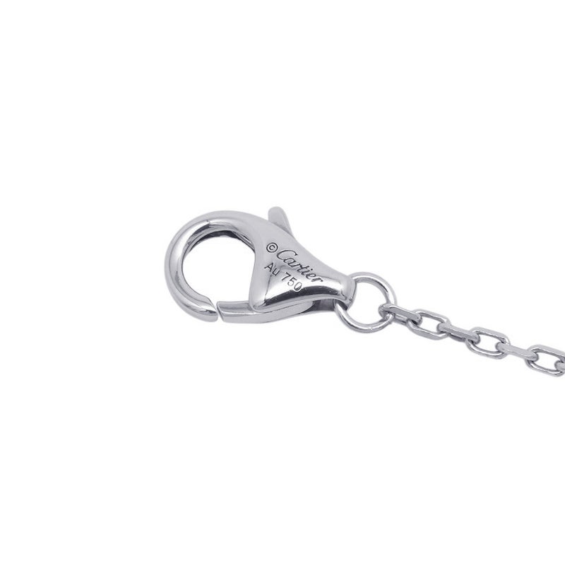 カルティエ ネックレス ジュスト アン クル ペンダント ダイヤモンド 14P 計0.12ct K18WGホワイトゴールド B7224891 Cartier