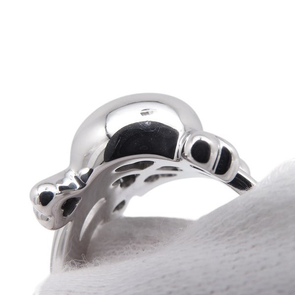 クリスチャン・ディオール リング テト ドゥ モール スカル ダイヤモンド K18WGホワイトゴールド リングサイズ55 指輪 ドクロ