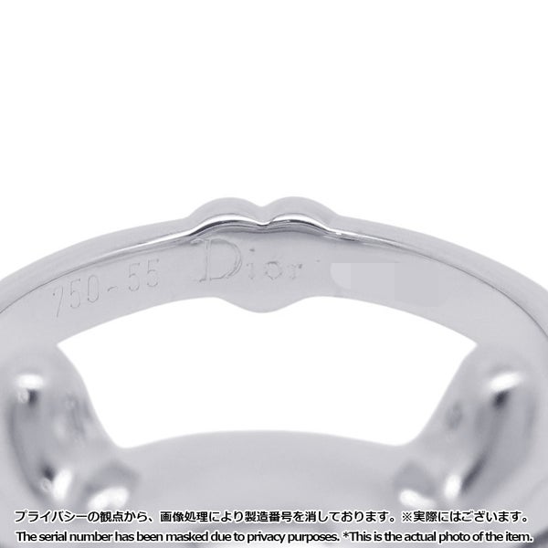 クリスチャン・ディオール リング テト ドゥ モール スカル ダイヤモンド K18WGホワイトゴールド リングサイズ55 指輪 ドクロ