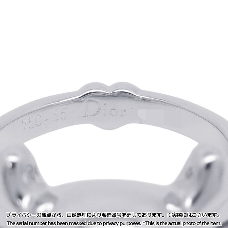 クリスチャン・ディオール リング テト ドゥ モール スカル ダイヤモンド K18WGホワイトゴールド リングサイズ55 指輪 ドクロ