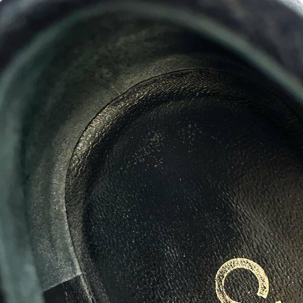 シャネル ローファー ココマーク 厚底 ベルベット レディースサイズ35 1/2C G39206 CHANEL 靴 黒 ヒール