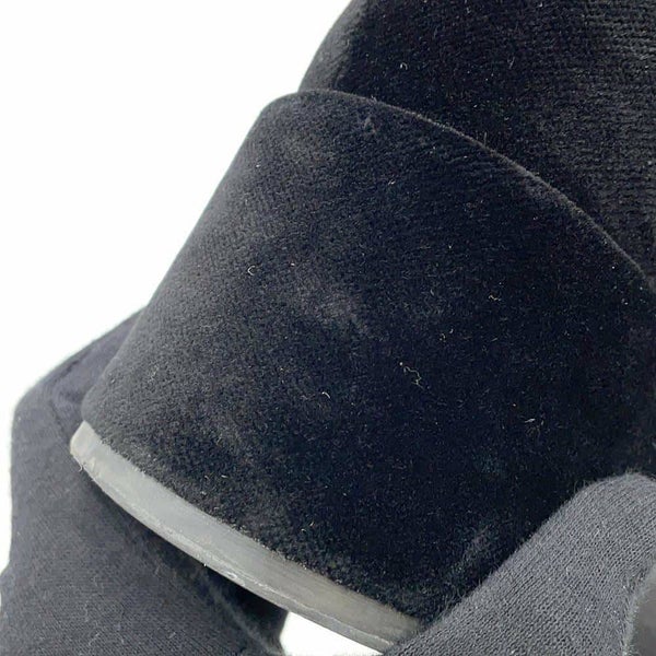 シャネル ローファー ココマーク 厚底 ベルベット レディースサイズ35 1/2C G39206 CHANEL 靴 黒 ヒール