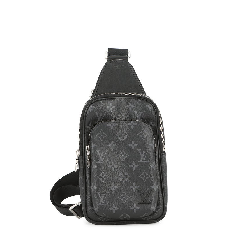 ルイヴィトン ボディバッグ モノグラム・エクリプス アヴェニュー・スリングバッグPM M47137 ブラック 黒