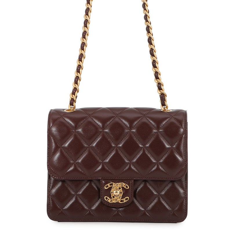 シャネル ショルダーバッグ マトラッセ ココマーク シングルフラップ ラムスキン AS4056 CHANEL