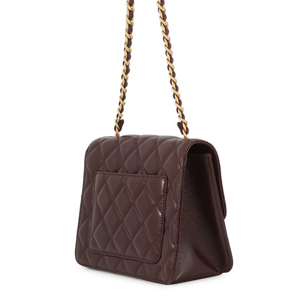 シャネル ショルダーバッグ マトラッセ ココマーク シングルフラップ ラムスキン AS4056 CHANEL