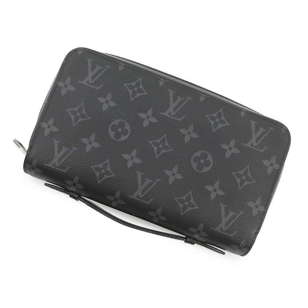 LOUIS VUITTON モノグラム 長財布 ブラック ルイヴィトン 長財布 メンズ モノグラム ポルトフォイユ・ブラザ NM