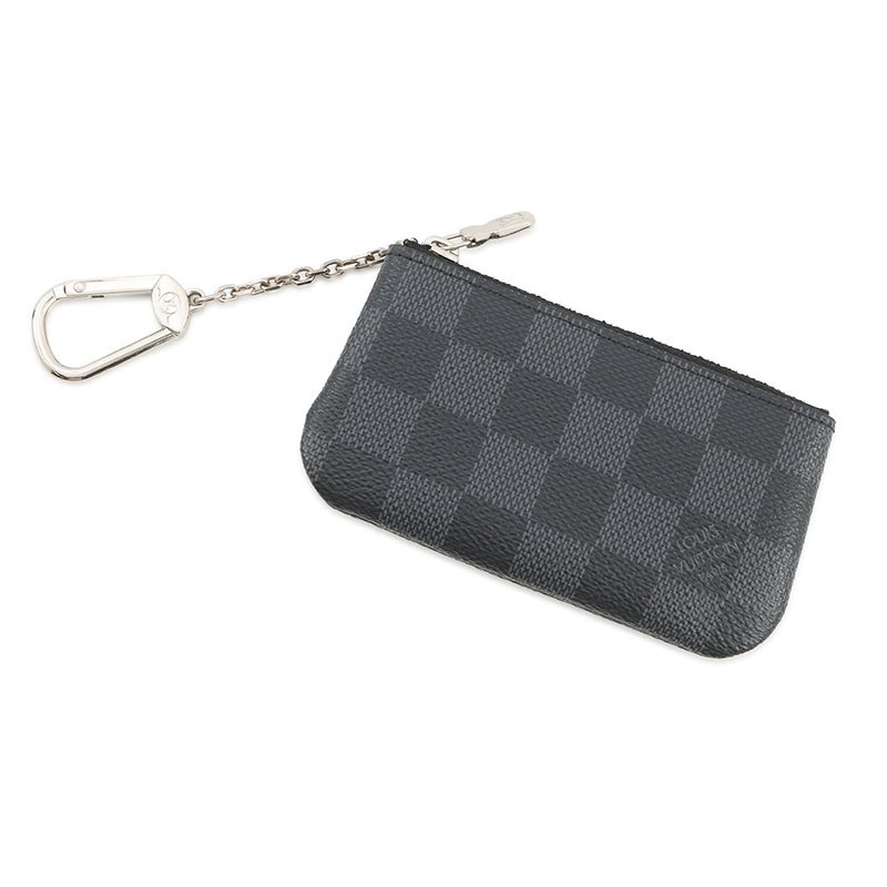 ルイヴィトン コインケース ダミエ・グラフィット ポシェット・クレ N60155 LOUIS VUITTON 黒 ブラック