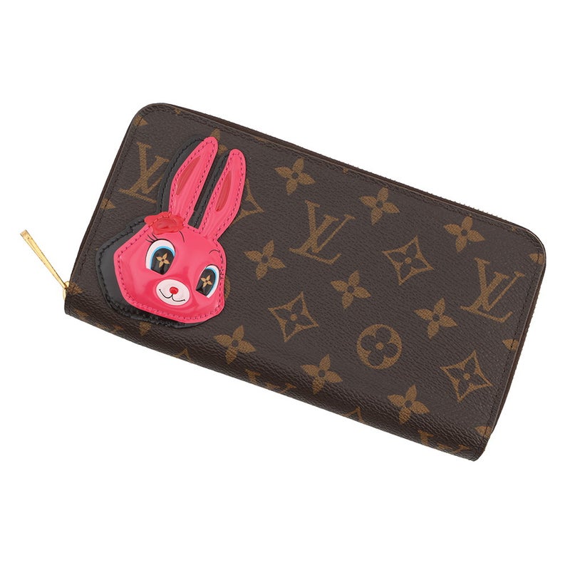 ルイヴィトン 財布 モノグラム/パテント 長財布 ジッピーウォレット M83689 アニモグラム ニコラジェスキエール ラビット