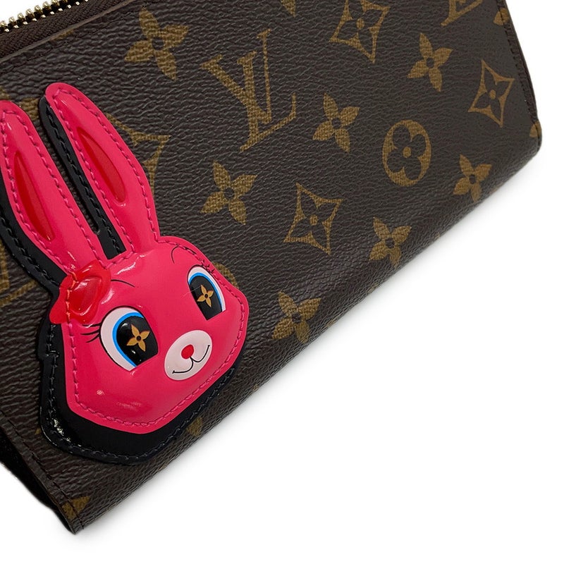 ルイヴィトン 財布 モノグラム/パテント 長財布 ジッピーウォレット M83689 アニモグラム ニコラジェスキエール ラビット