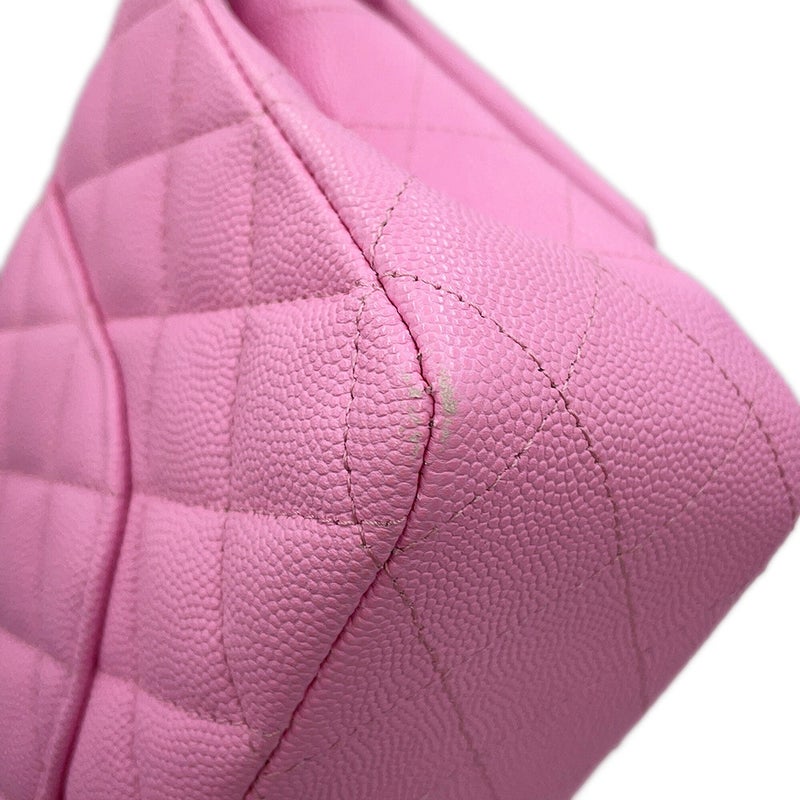 シャネル チェーンショルダーバッグ マトラッセ25 ココマーク ダブルチェーン キャビアスキン A01112 CHANEL