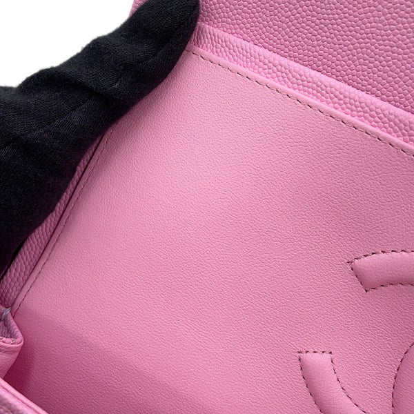 シャネル チェーンショルダーバッグ マトラッセ25 ココマーク ダブルチェーン キャビアスキン A01112 CHANEL