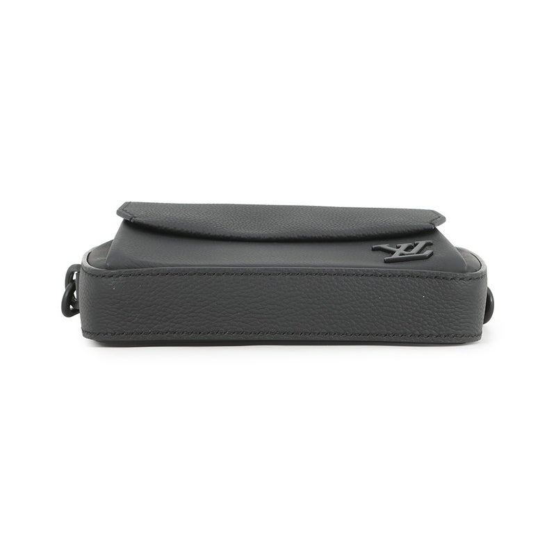 ルイヴィトン ショルダーバッグ LV アエログラム パイロット ウェアラブル ウォレット M83563 ヴィトン 財布 ブラック 黒