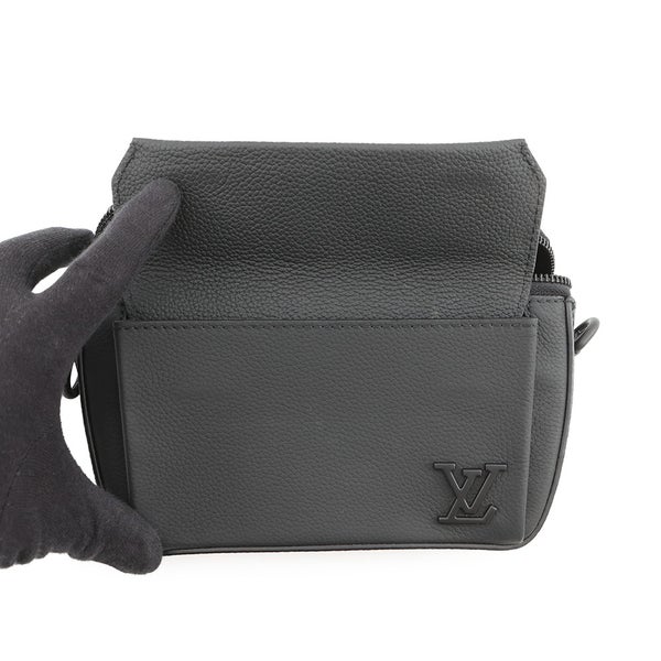 ルイヴィトン ショルダーバッグ LV アエログラム パイロット ウェアラブル ウォレット M83563 ヴィトン 財布 ブラック 黒