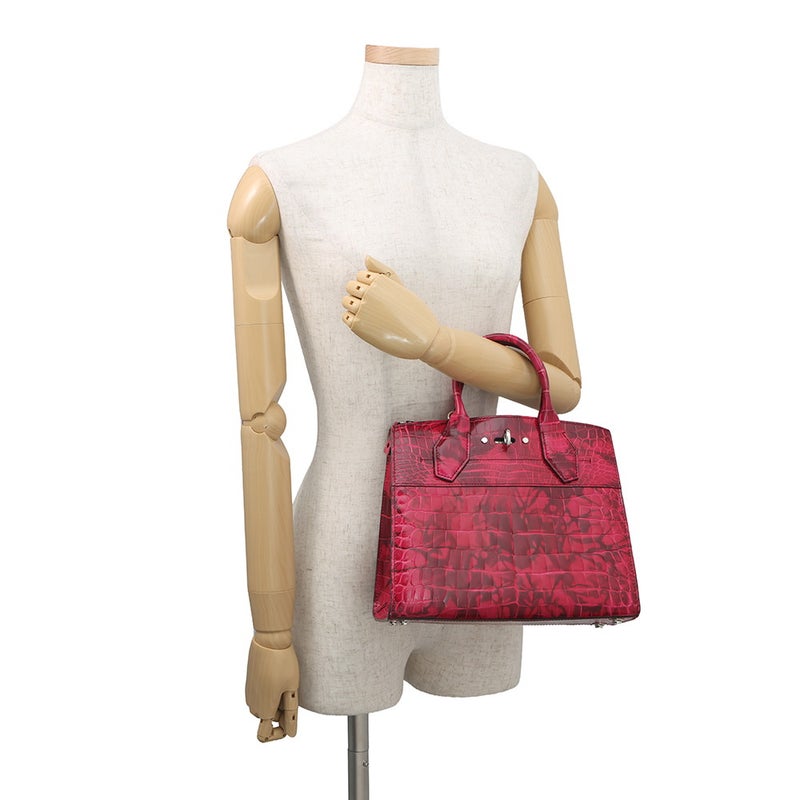 ルイヴィトン ハンドバッグ アリゲーター シティ・スティーマー PM LOUIS VUITTON ヴィトン バッグ 2way ショルダーバッグ