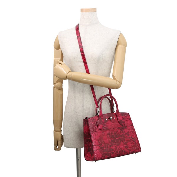 ルイヴィトン ハンドバッグ アリゲーター シティ・スティーマー PM LOUIS VUITTON ヴィトン バッグ 2way ショルダーバッグ
